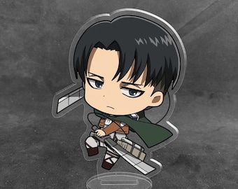 Attack on Titan Acrylic Stand - Anime Character Collection, Handmade Desk Decor, UV Printed Standee