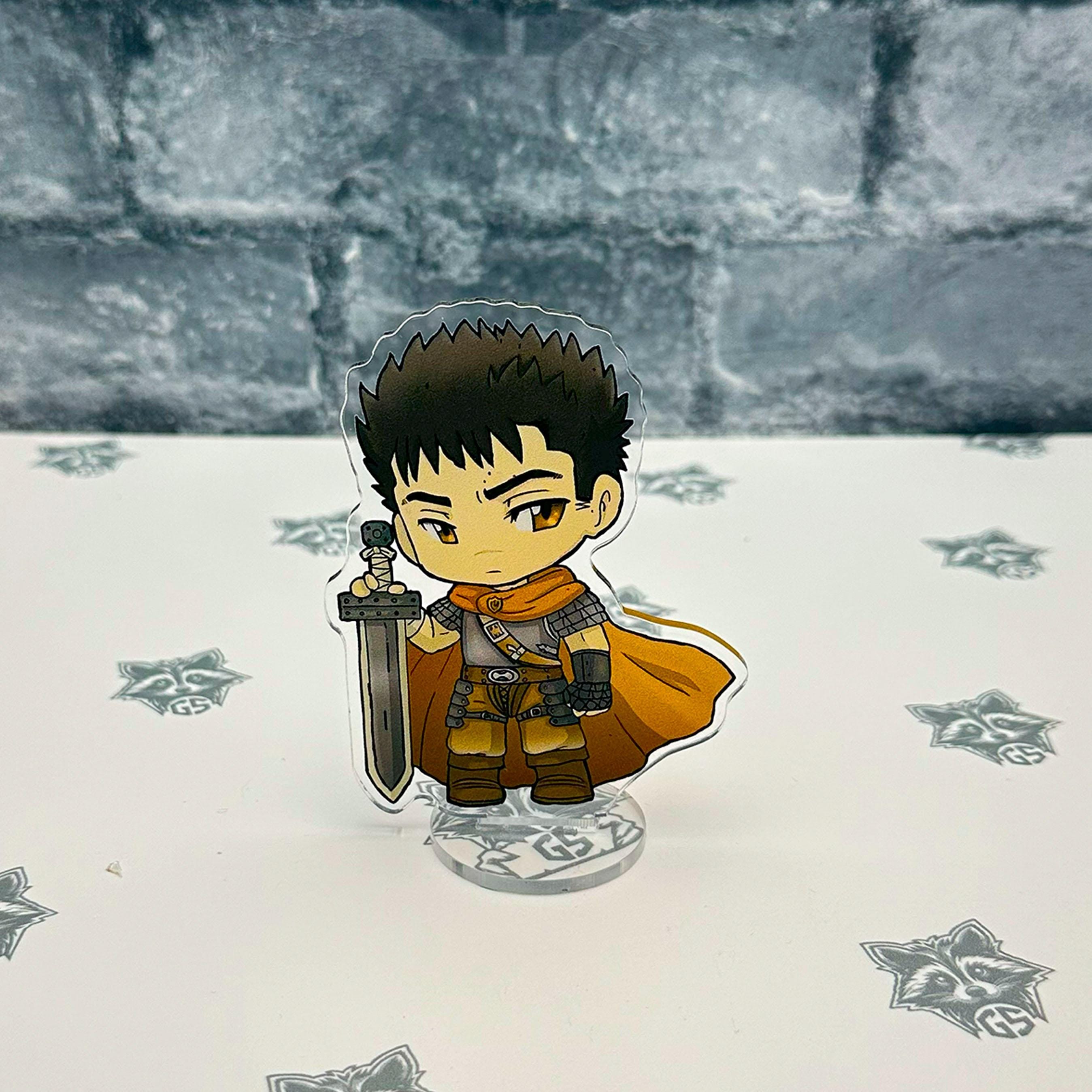 Acrylic Stand Figure Chibi - Berserk (black Swordsman Guts) - Etsy