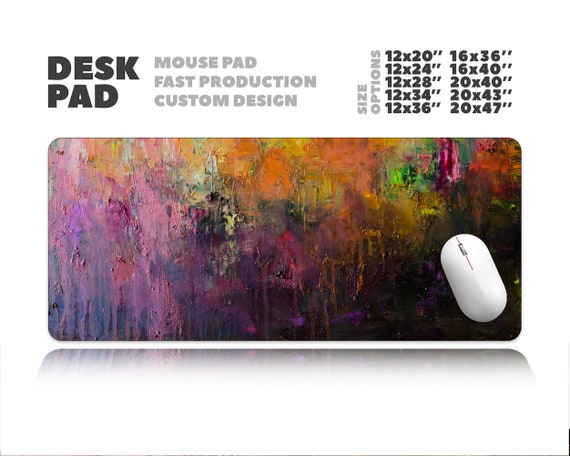 Large Mouse Pad Large Desk Pad Oil Painting Desk Pad Place Mats Oil Paint Mouse Pads Desk Decor Desk Pad Desk Mat.