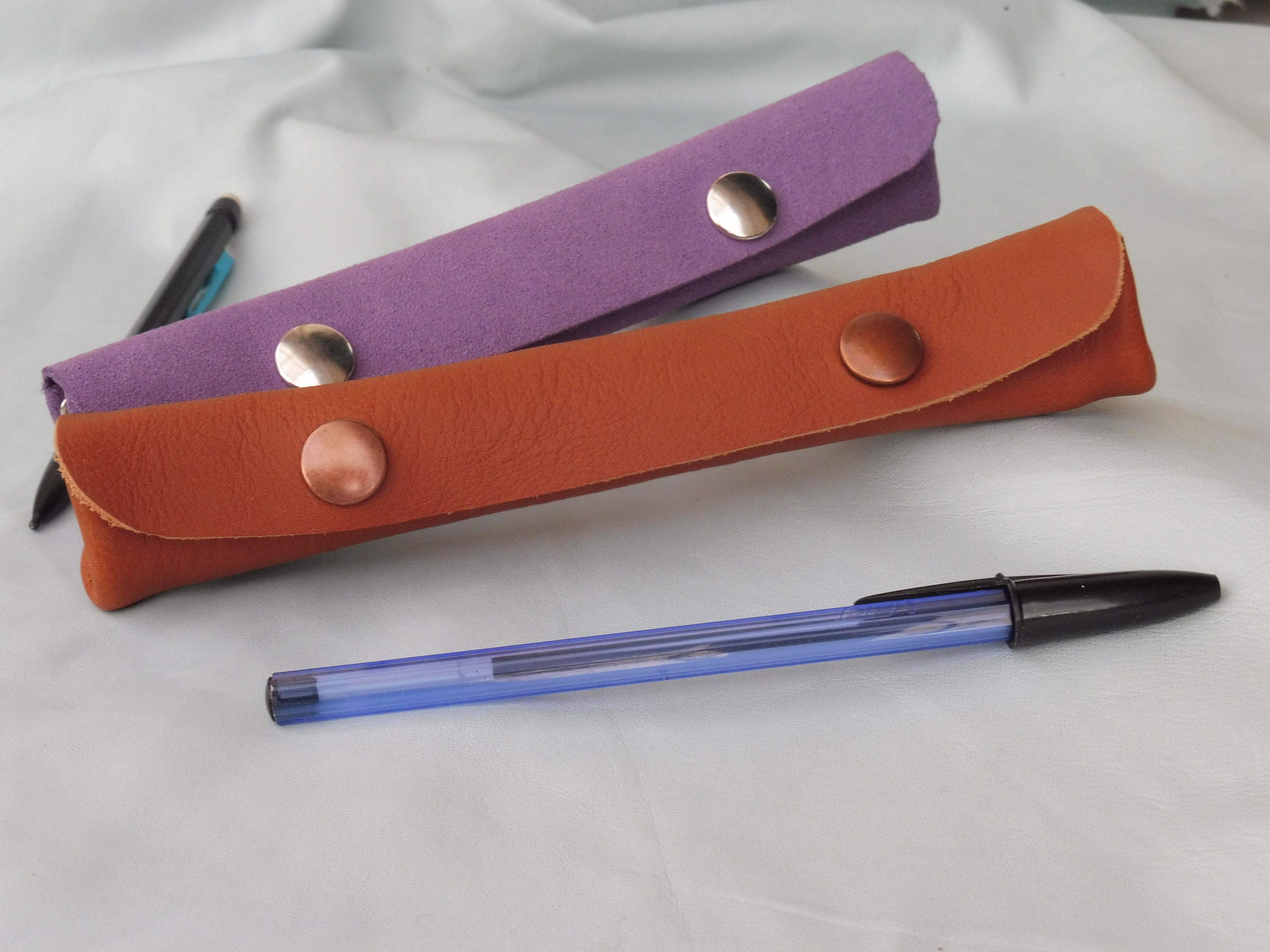 Petite Trousse à Stylos en Cuir