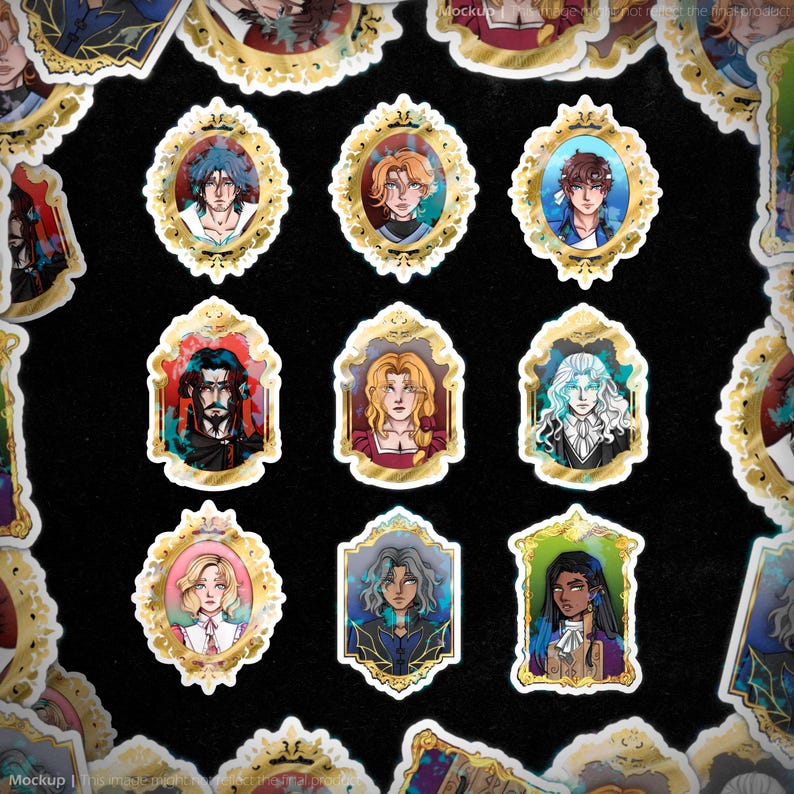 Castlevania Stickers | Alucard, Sypha, Trevor, Dracula, Etc ...