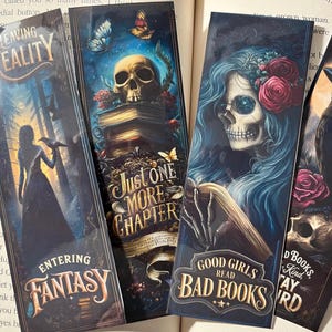 Gothic Fantasy Bookmarks: Dark Academia Book Lover Gift