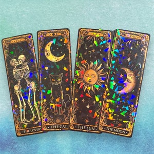 Tarot Card Bookmarks, Occult Bookmarks, Witch Bookmarks, Laminated Bookmarks