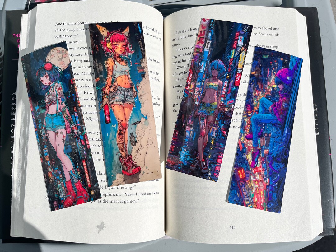 Anime Girl Bookmarks, Teen Bookmarks, Anime Style Bookmarks, Japanese ...
