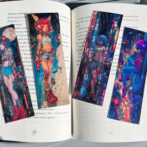 Anime Girl Bookmarks: Laminated Manga Style Bookmark