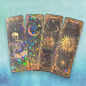 Tarot Card Bookmarks, Occult Bookmarks, Witch Bookmarks, Laminated Bookmarks