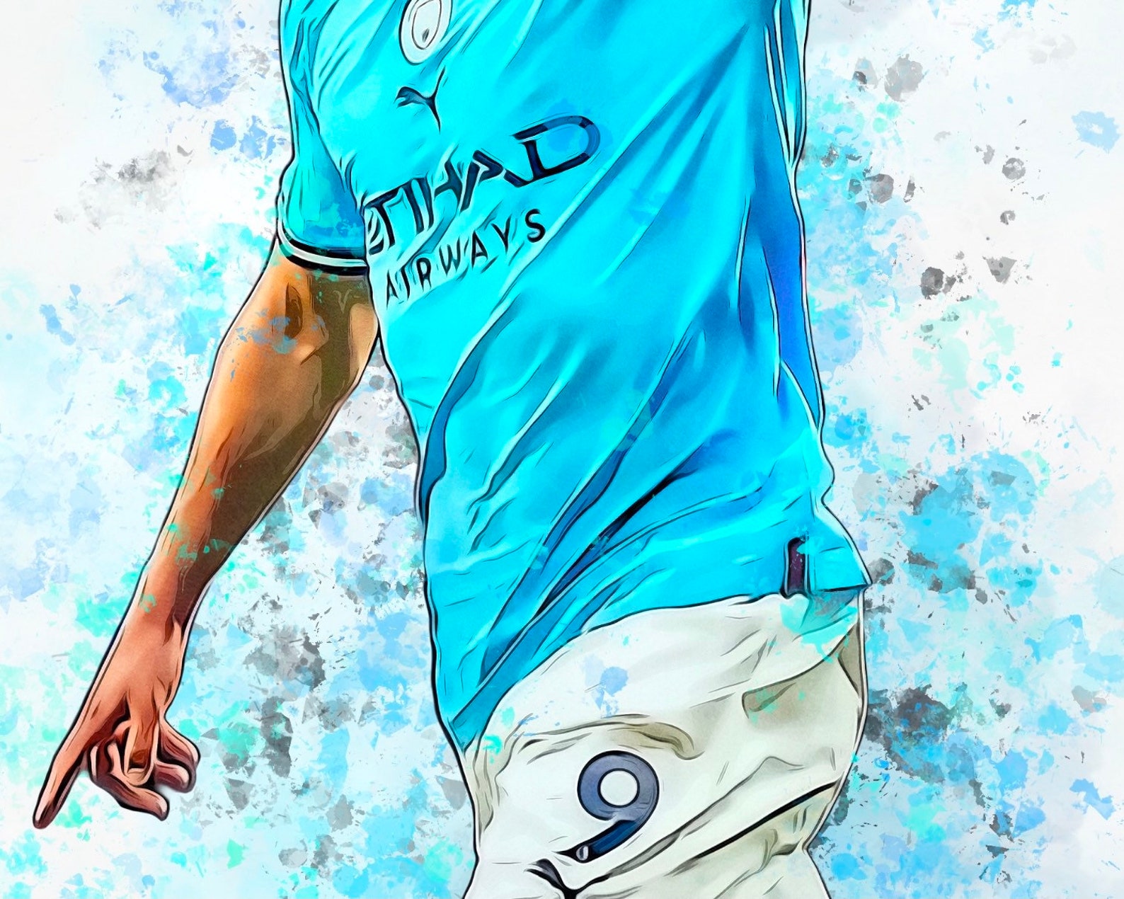 Erling Haaland Manchester City poster Haaland Poster Etsy México