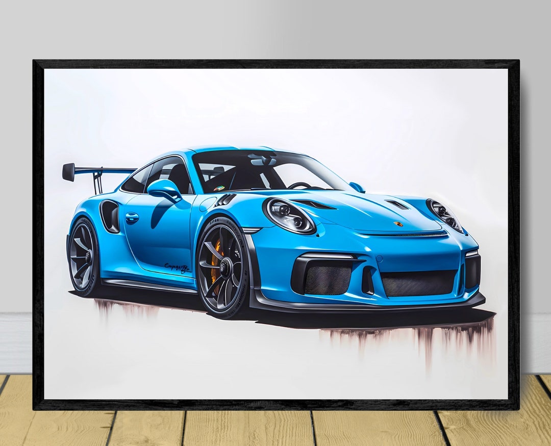 Porsche 911 GT3 RS ポルシェ キャンバスアート 絵画 Porsche 911 GT3 RS ポルシェ キャンバスアート 絵画 Car 2018 Porsche