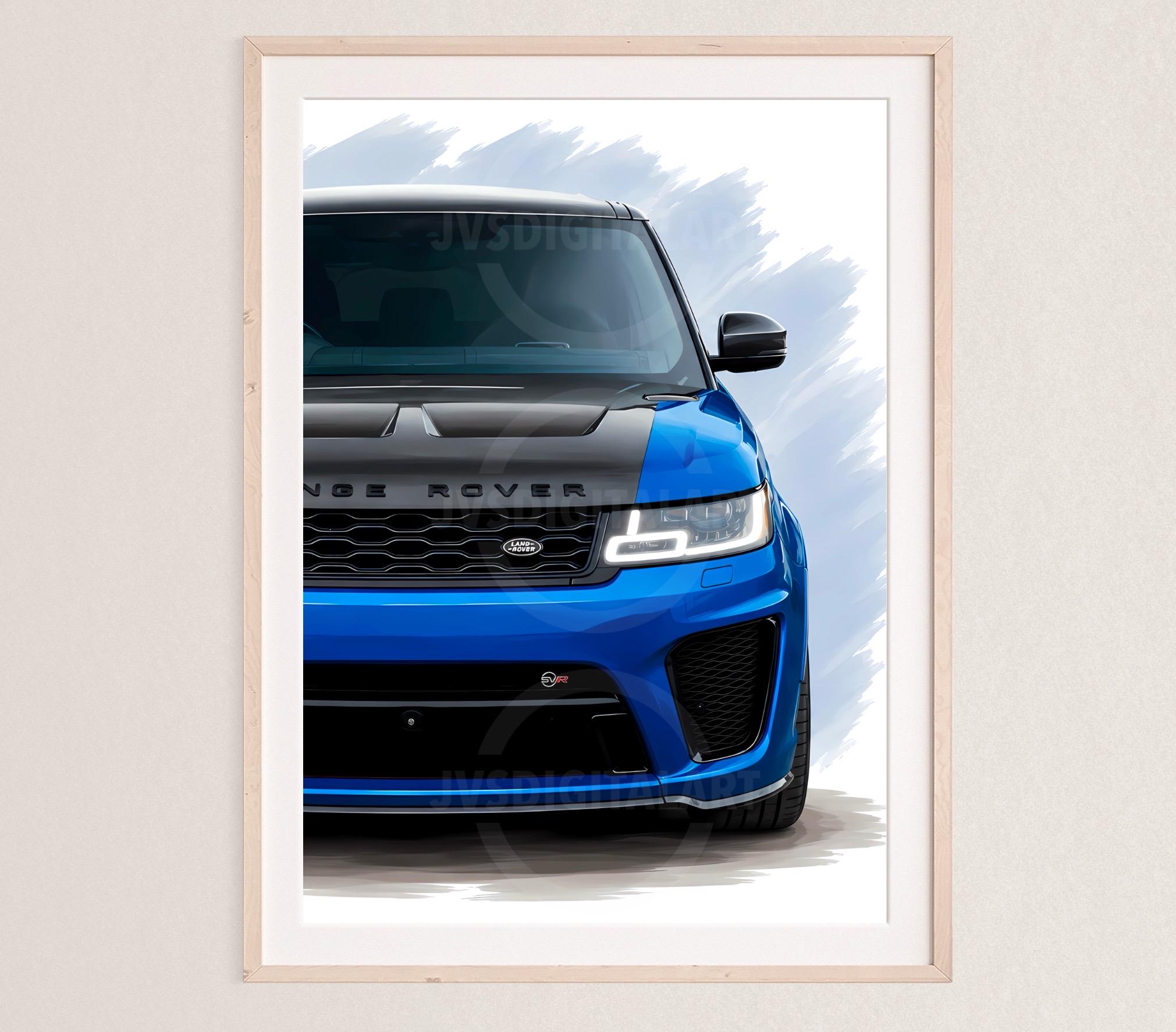 Range Rover Sport SVR Poster Print: Abstract Car Wall Art NOT FRAMED - Etsy