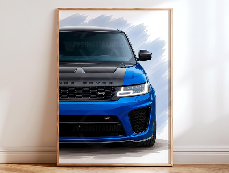 Range Rover Print Image Range Rover Sport SVR Poster Print: Abstract Car Wall Art NOT FRAMED - Etsy