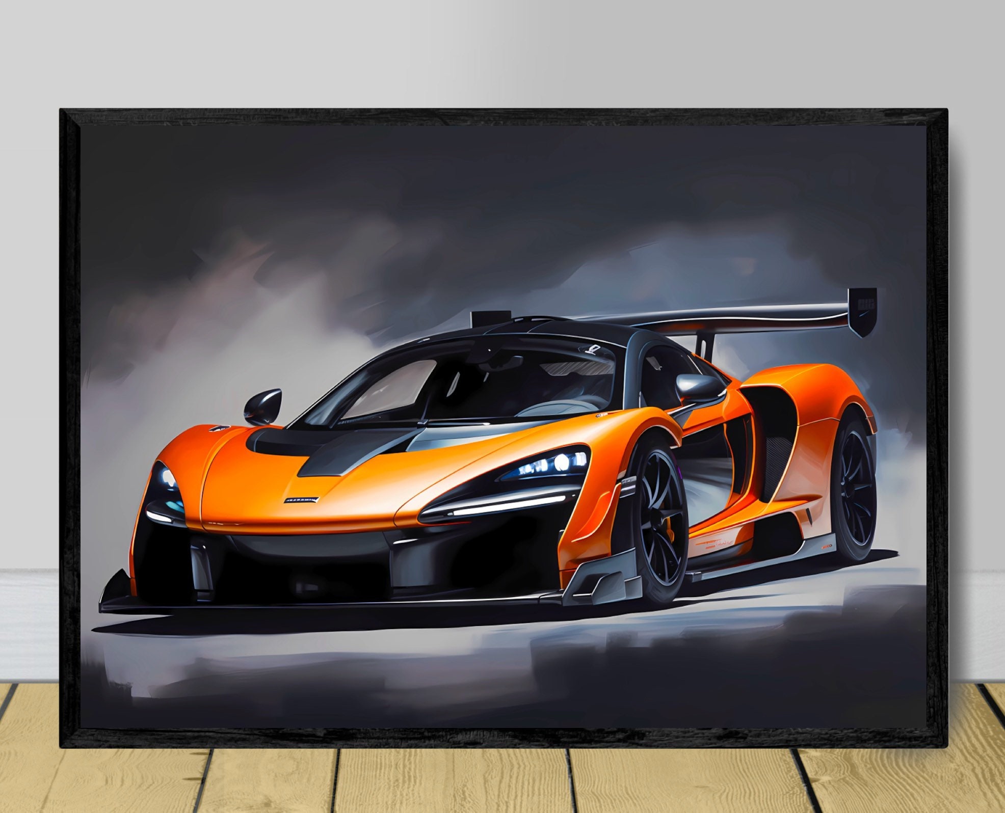 McLaren Senna poster print, McLaren poster, Senna print, car poster, supercar poster, McLaren car wall art