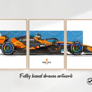 Poster McLaren Voiture De Sport - Décoration Murale Pop Art, Format 20x30 Pouces
