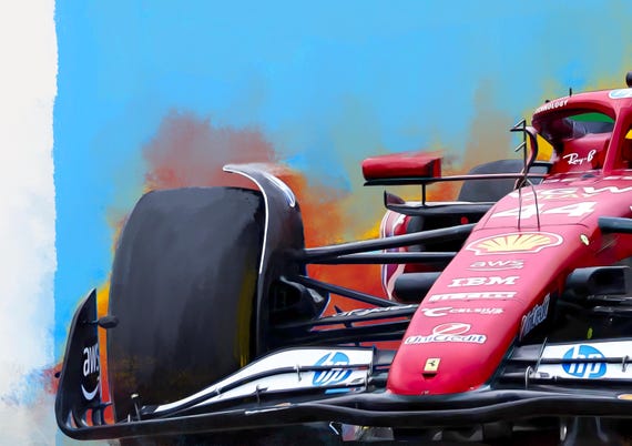 Ferrari SF-23 ポスター 2025年HAMILTON F1 Ferrari SF-25