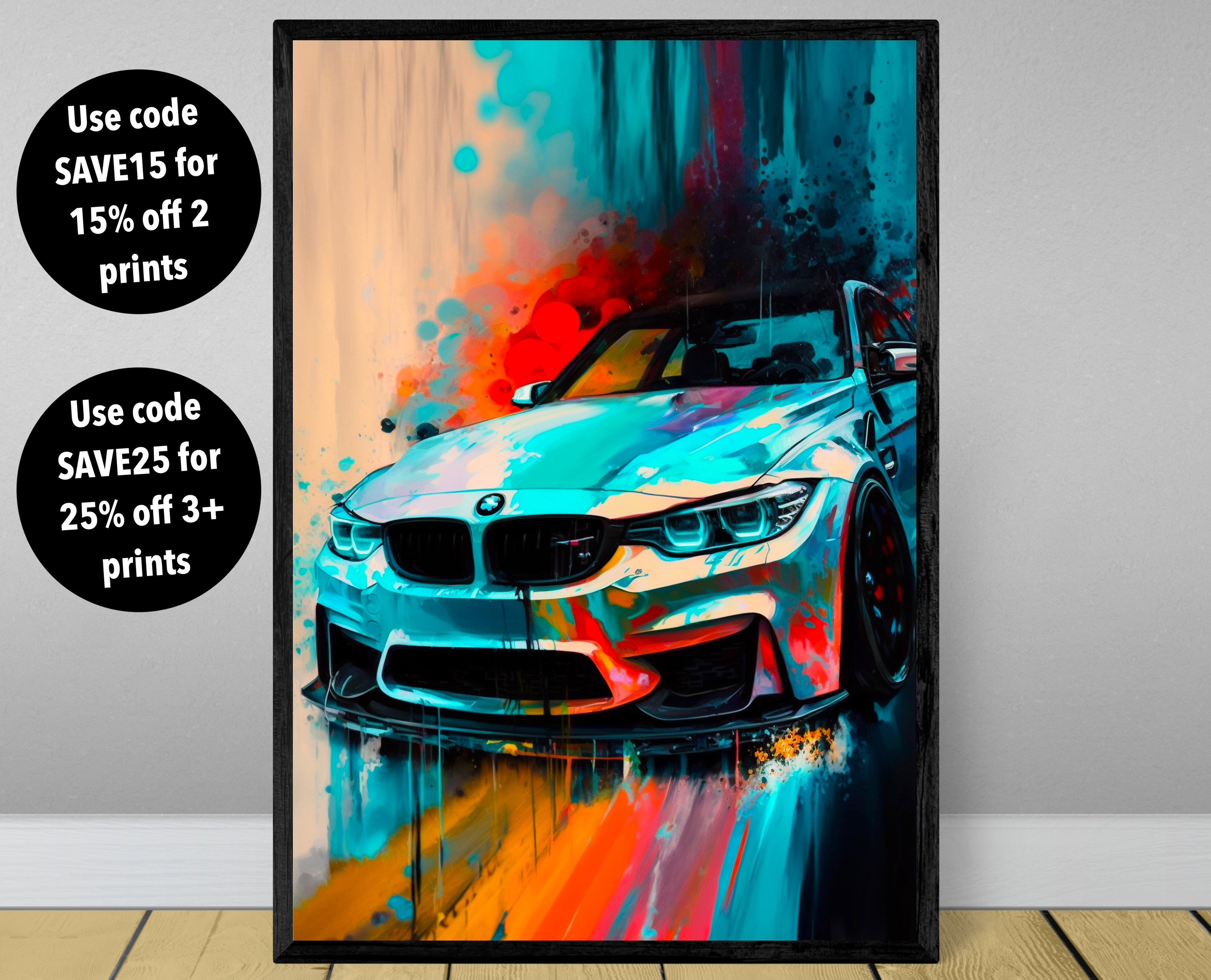 ASDSA Car Poster Bmw M4 Art Painting Poster Decorative Painting Canvas Wall  Art Living Room Posters Bedroom Painting 20x30inch(50x75cm) : :  Home & Kitchen
