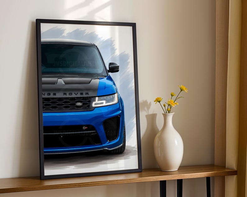 Range Rover Sport SVR Poster Print: Abstract Car Wall Art NOT FRAMED - Etsy
