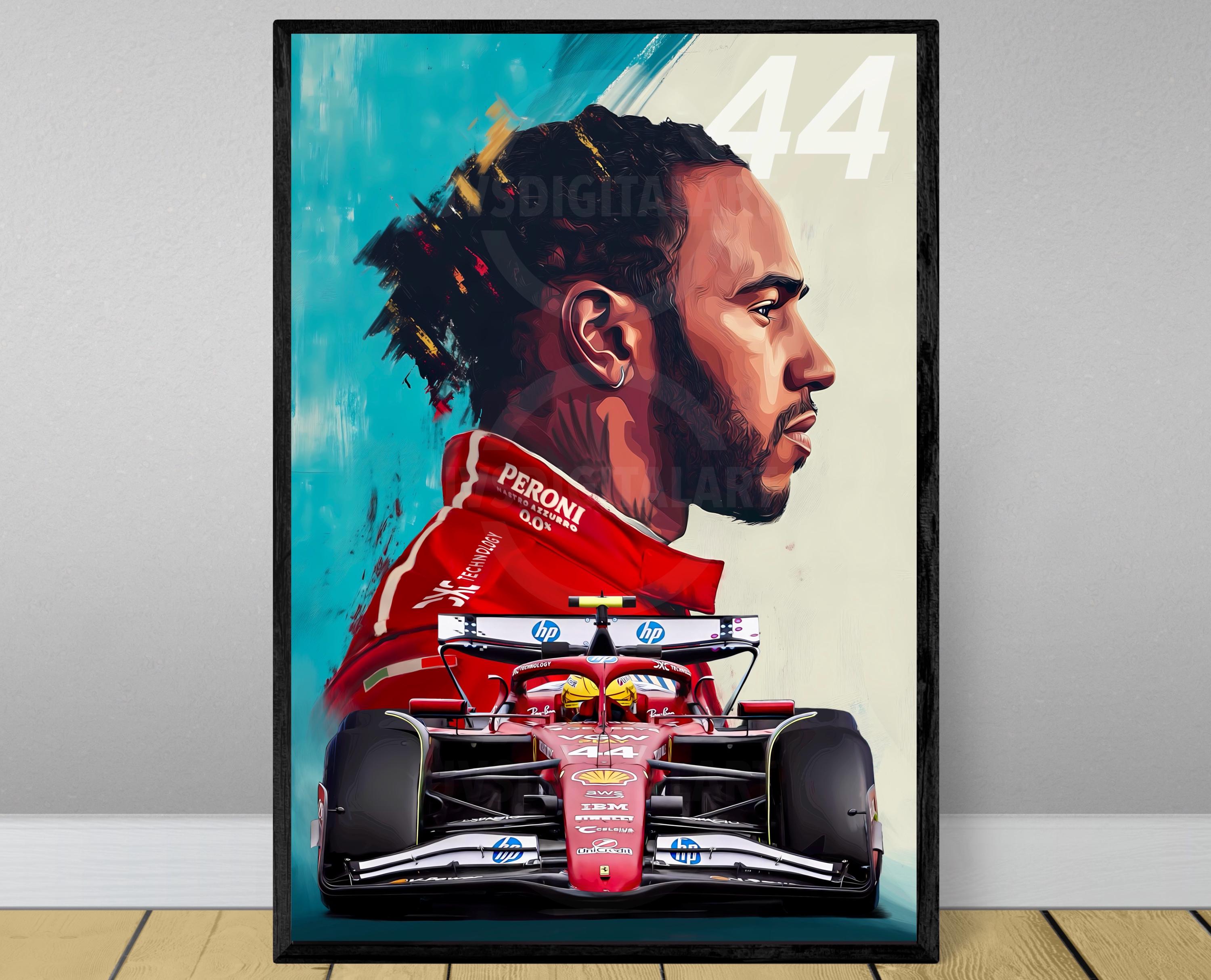 thumbnail image 2 of Ferrari F1 Vintage Poster – 22x17 Glossy Print – Formula One Racing Art – Unframed – Made In USA 2 of 4