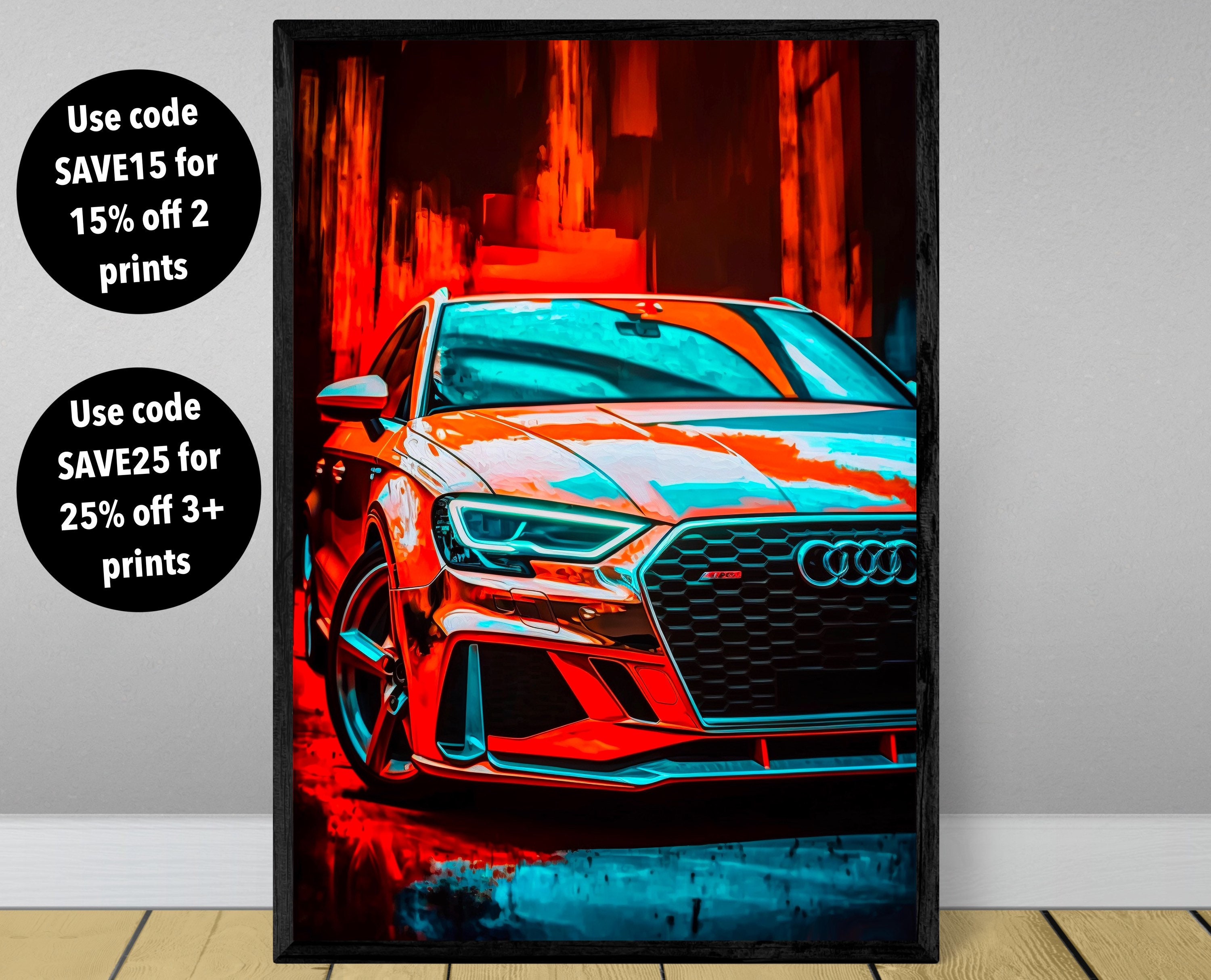 Car Poster Audi Rs3 Sportback Performance Car Poster Decorative Painting  Canvas Wall Posters And Art Picture Print Modern Family Bedroom Decor  Posters