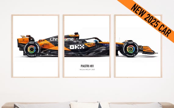 Poster A4 Lando Norris – Affiche Vitrine Dédicacée, Cadeau Fan F1 2025