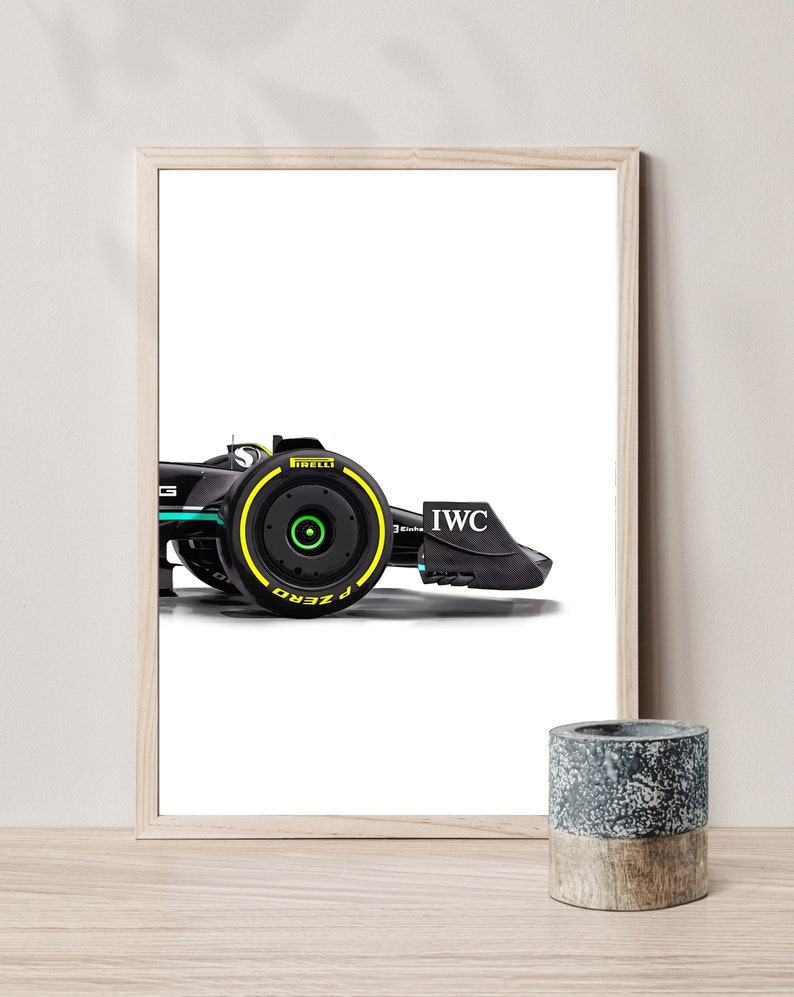 Set van 3 2023 Mercedes W14 F1 poster print Formule 1 poster Etsy