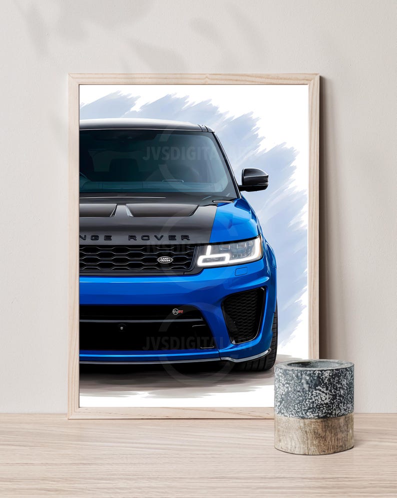 Range Rover Sport SVR Poster Print: Abstract Car Wall Art NOT FRAMED - Etsy