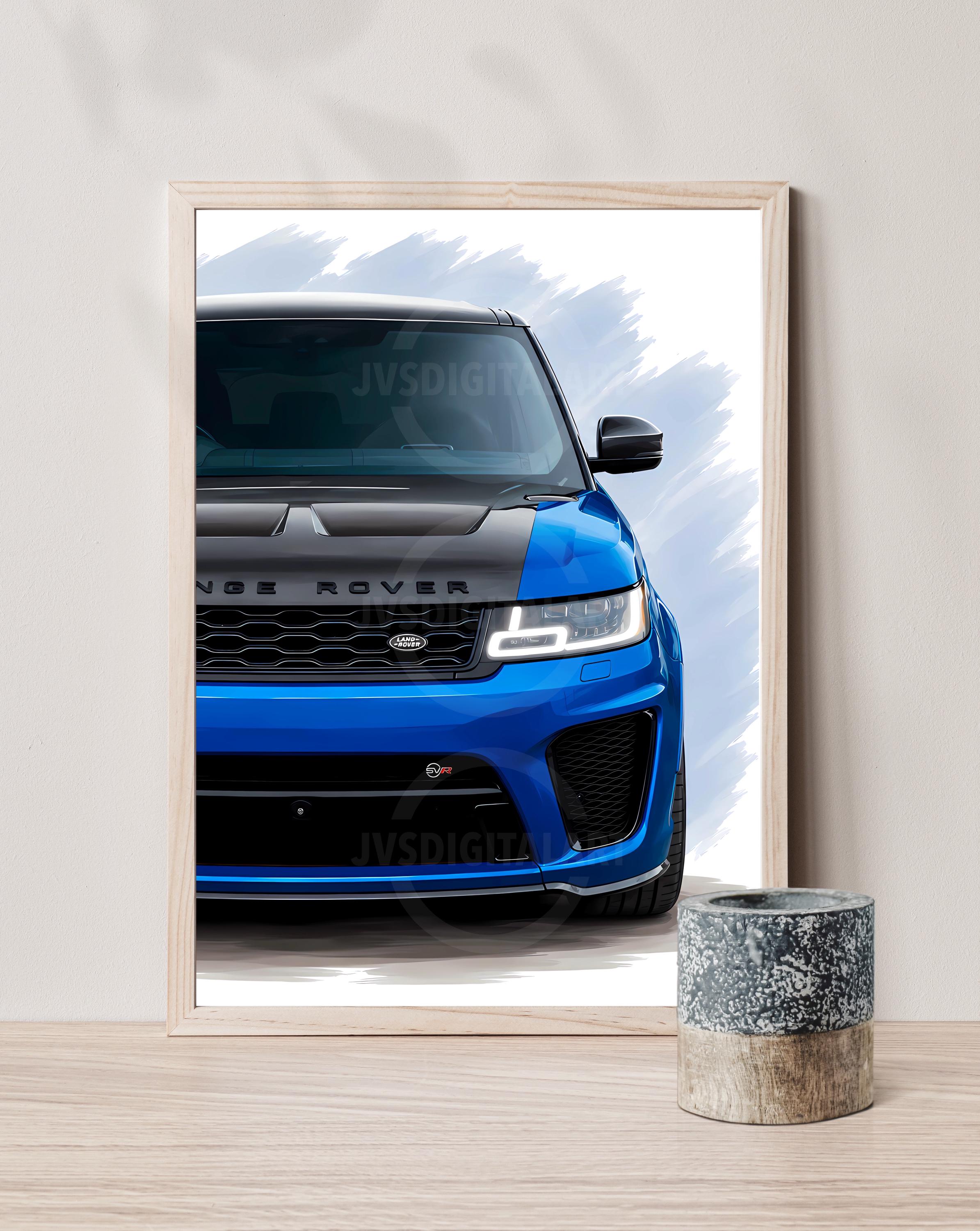 Range Rover Print Image Range Rover Sport SVR Poster Print: Abstract Car Wall Art NOT FRAMED - Etsy
