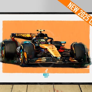 2025 Norris McLaren F1 MCL39 pôster impressão, Fórmula 1, Lando Norris pôster, McLaren pôster, pôster de carro, presente de Fórmula 1, McLaren F1 pôster