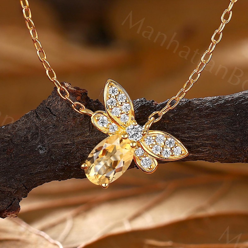 Gold Firefly Pendants - Etsy