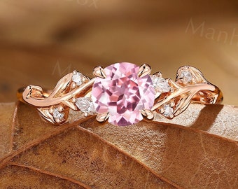 Nature Inspired Ring - Lovely Leaf Wedding Ring - Twig Engagement Ring by ManhattanBox