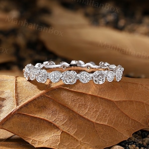 Full diamond eternity ring white gold clearance
