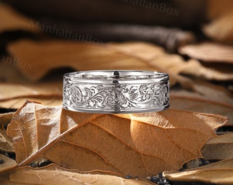タイムセール 探し方 Band Wedding Inspired Nature Band Men's 7mm Rose Leaf Gold 邦楽