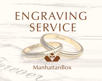 Ring Engraving Service -  Personalized Design Jewelry -  Customization Ring Service -  Handmade Unique Ring & Band -  Gift for Her / His