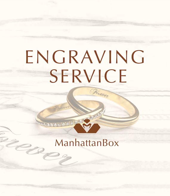 Servicio de grabado de anillos Joyas de diseño personalizado