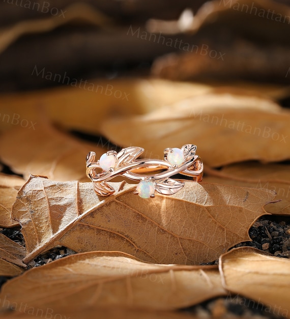 Nature inspired wedding bands online