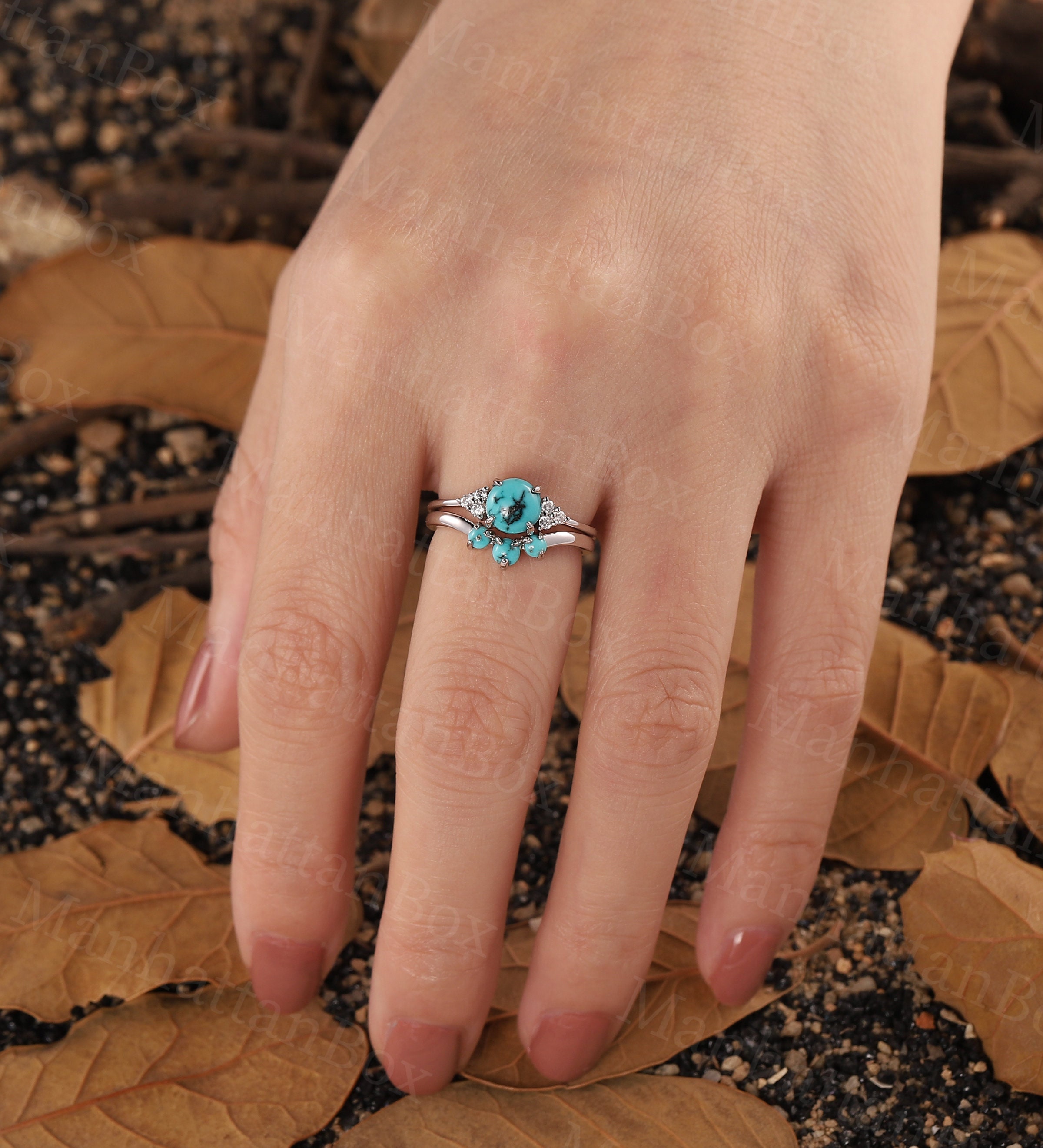 Turquoise engagement ring sale