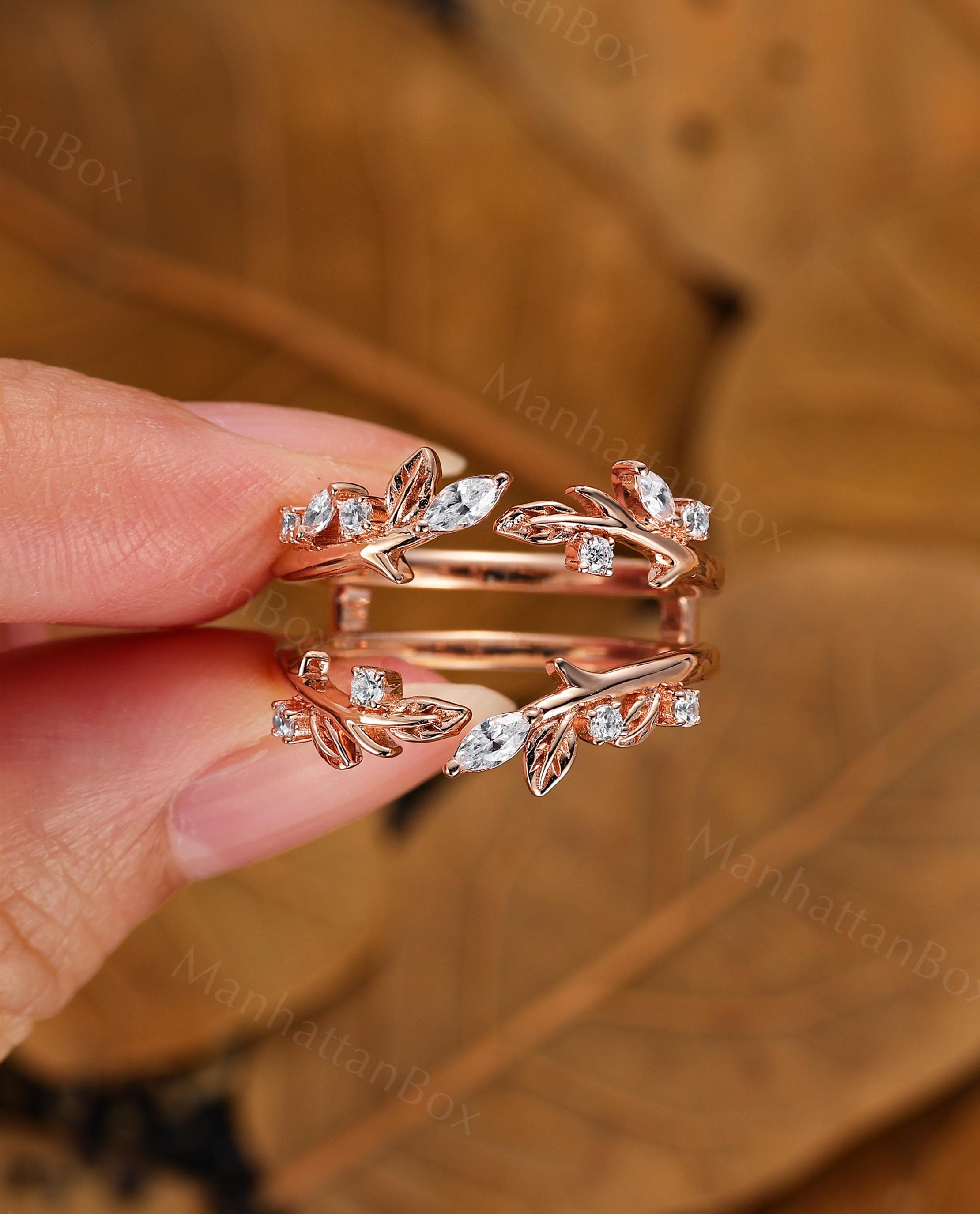 リーフ モアッサナイト エンハンサーリング - 自然にインスパイアされ