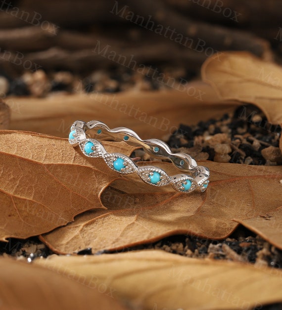 Turquoise shop band ring