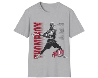 Native American Athlete Lyle Thompson Lacrosse T-Shirt - Onondaga - NDN All-Star # 47 - Indigene Sportbekleidung