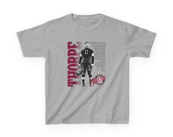 Jim Thorpe Kids Tee: NDN All-Star Sports Apparel