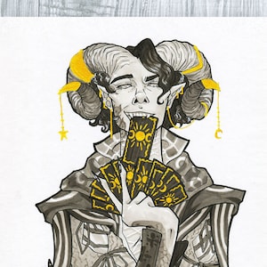 Mollymauk Gold Foil fan art Mighty Nein large print