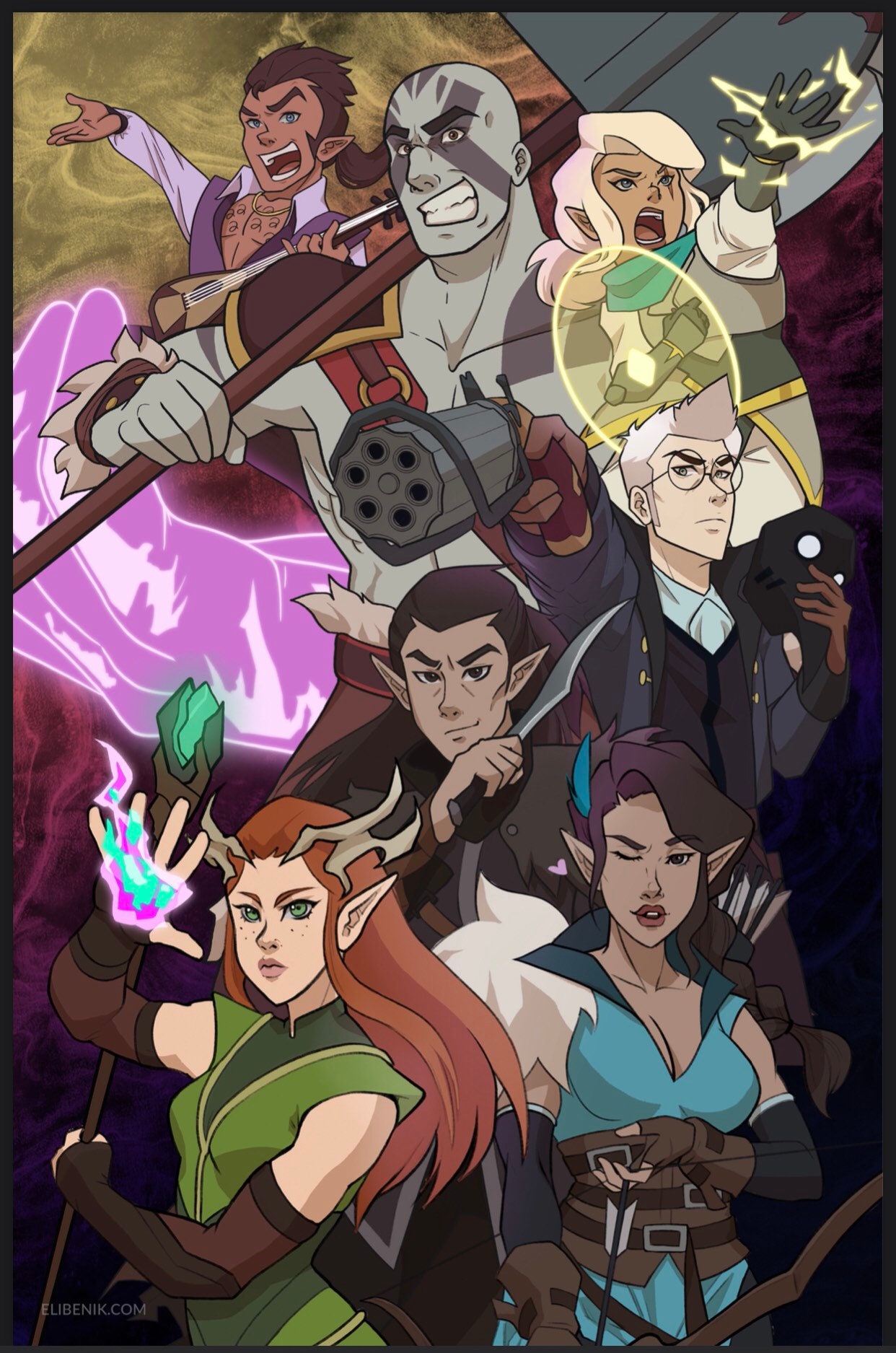 THE LEGEND OF VOX MACHINA Framed print Key Art