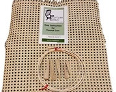 Cane Webbing Chair Seat Replacement Repair Kit Breuer 18 quot x 18 quot Pre-Woven Mesh Caning Caned