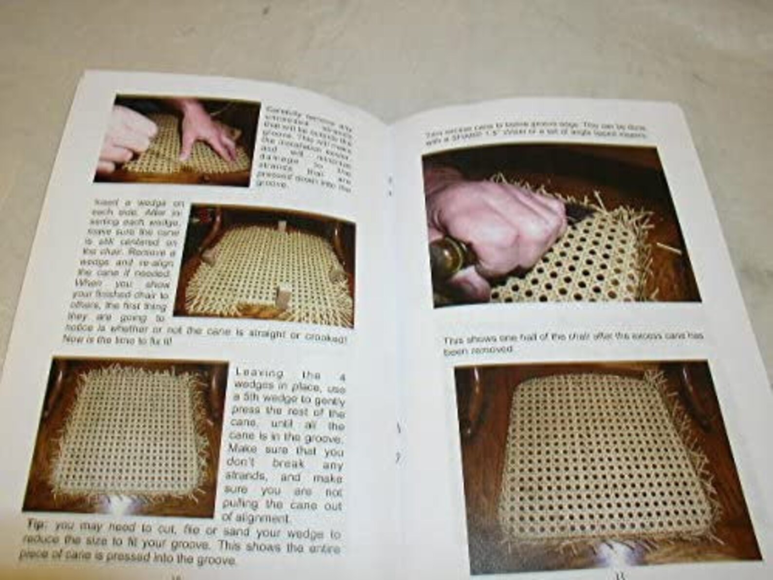 Easy Instructions for Doityourself Pressed Cane Seat Weaving Etsy