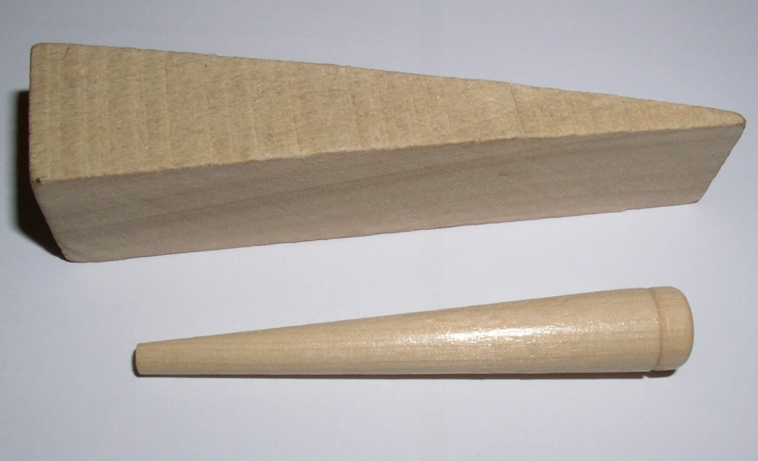 One Wood Wedge & One Wood Peg Used in Rush Weaving Etsy Canada