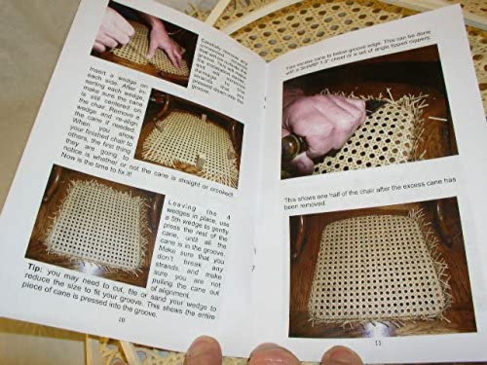 Easy Instructions for Doityourself Pressed Cane Seat Weaving Etsy