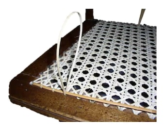 Caña de encuadernación: 30 pies de tiras de acabado, 4 mm, 5 mm, 6 mm en natural y blanqueado.