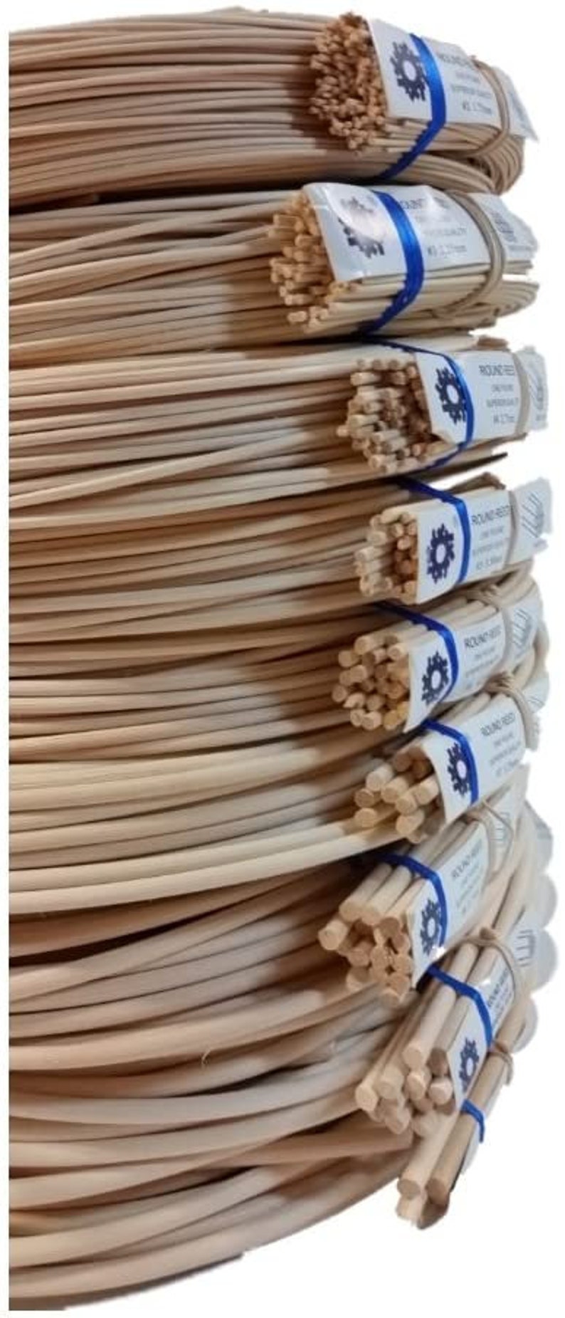 1 Pound Coil of Round Reed for Basket & Wicker Weaving, Natural Color, Choose Your Size: 2,3,4,5,6,7,8,9,10 bild 2