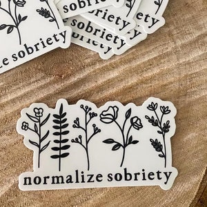 normalize sobriety sticker