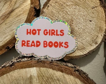 HOT MEISJES lezen BOEKEN-sticker
