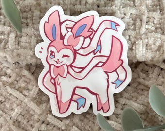 Sylveon Sticker - Waterproof Matte Eeveelution Poké Die-Cut