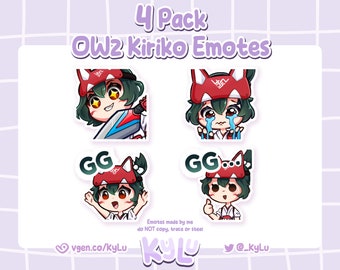 Kiriko Overwatch 2 Emotes for Twitch / Discord for streamers